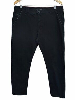 Fried Denim Black Jeans Men's 36x30 (Fits 36x28) Slim Fit Straight Leg Stretch